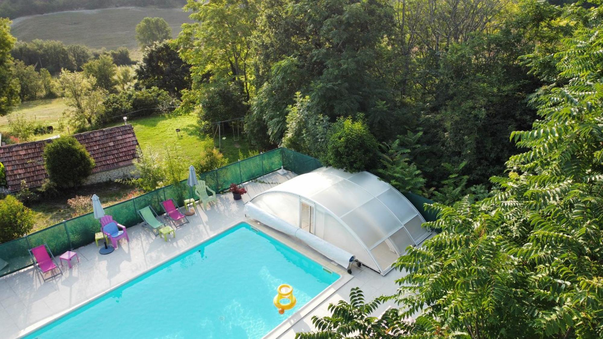 Maison de vacances Le Mas des papillons Fargues  Exterior foto